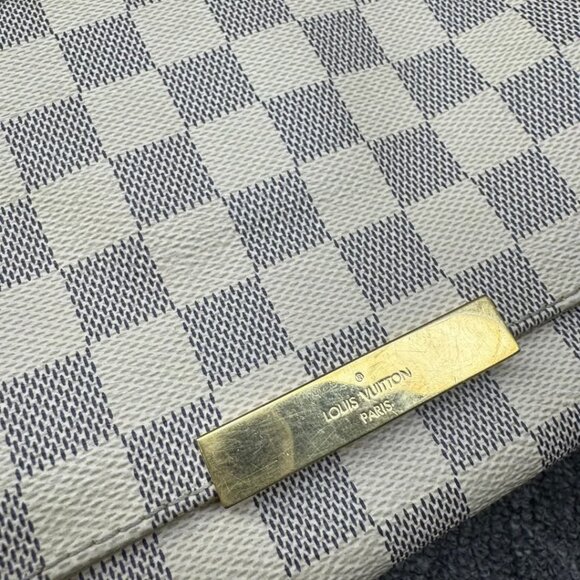 Louis Vuitton Favorite White Damier Azur Canvas Satchel 688-012625 - Picture 6 of 16